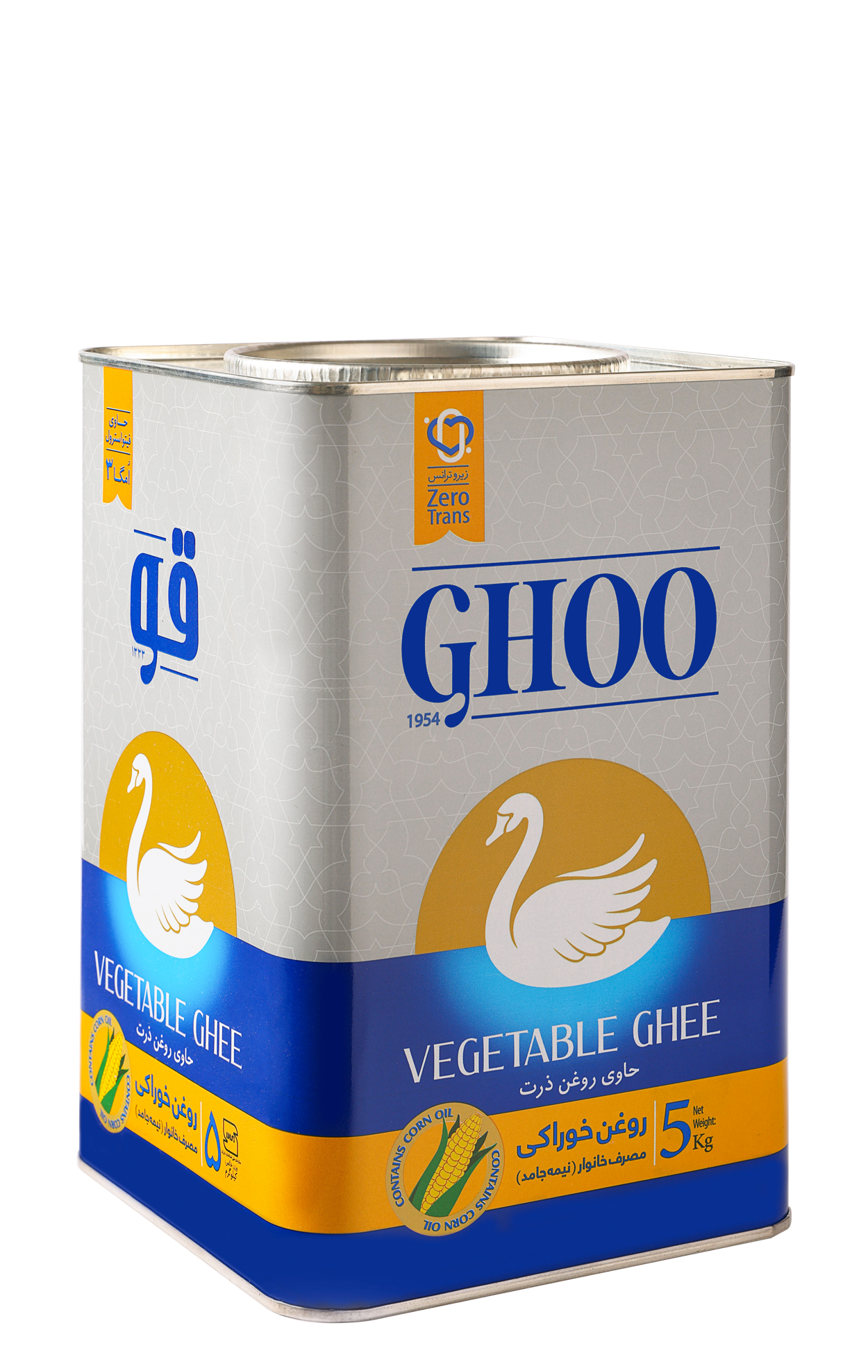 روغن نیمه جامد امگا حاوی روغن ذرت